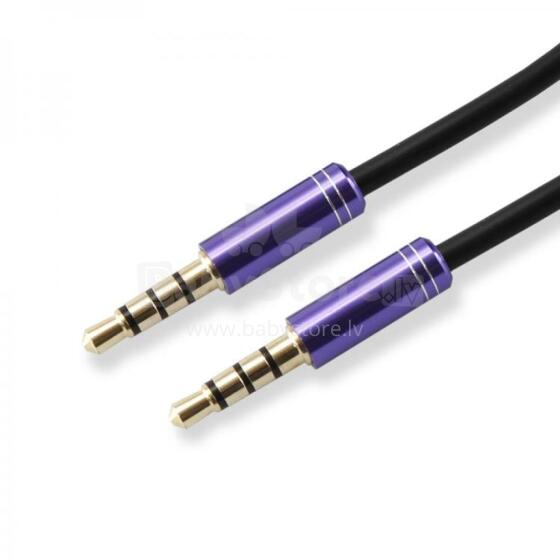 Sbox 3535-1.5U AUX Cable 3.5mm To 3.5mm Plum Purple