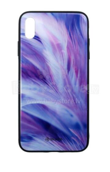 Tellur Cover Glass print for iPhone XS MAX feather