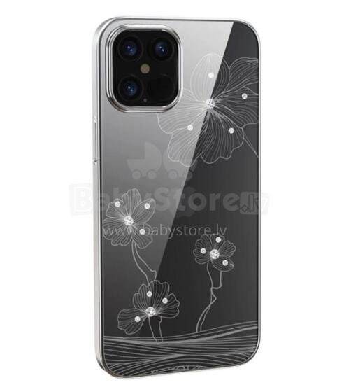 Devia Crystal Flora case iPhone 12 Pro Max silvery