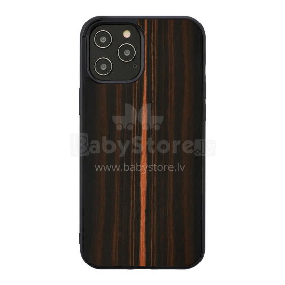 MAN&WOOD case for iPhone 12/12 Pro ebony black