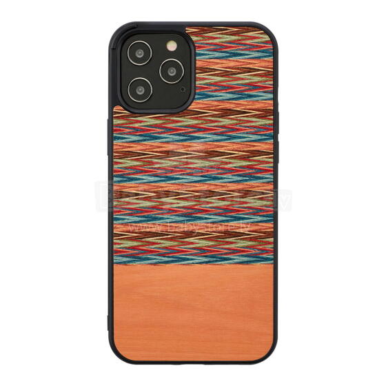 MAN&WOOD case for iPhone 12/12 Pro browny check black