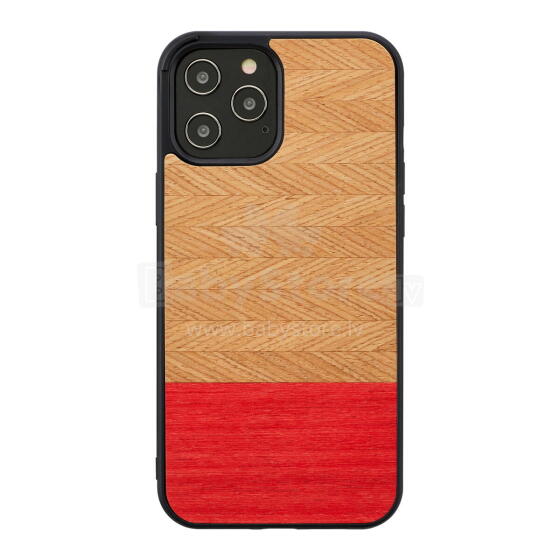 MAN&WOOD case for iPhone 12 Pro Max herringbone azalea black