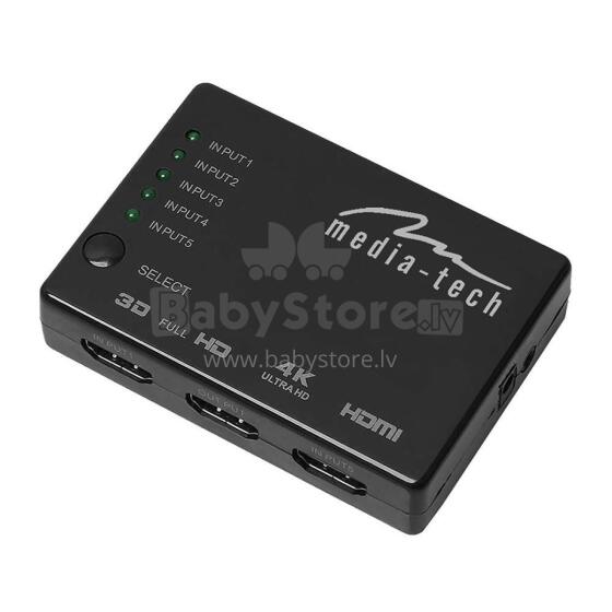 Media-Tech MT5207 5xHDMI switch 4K