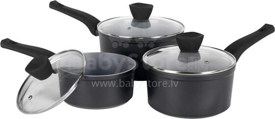 Russell Hobbs RH01706EU Pearlised saucepan set 3pcs