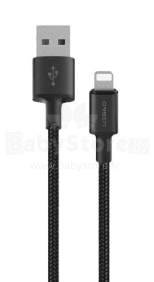 Orsen S9L USB A and Lightning 2.1A 1m black