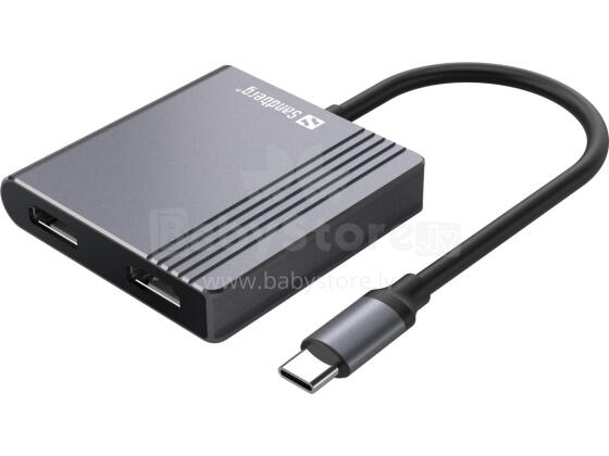 Sandberg 136-44 USB-C Dock 2xHDMI+USB+PD