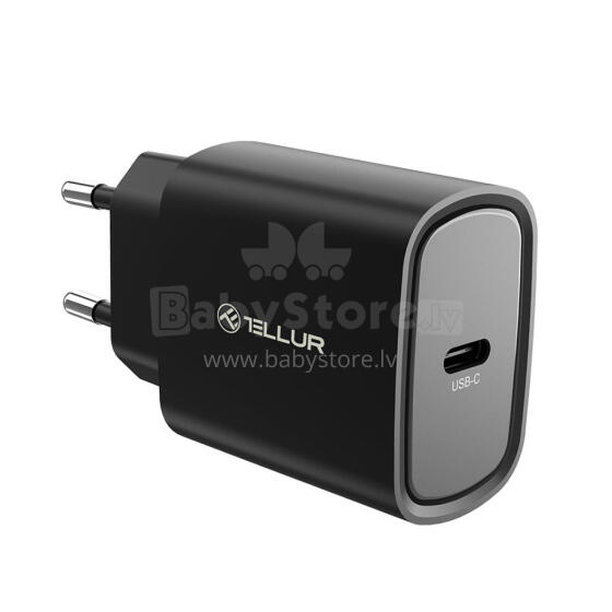 Tellur 20W USB-C PD wall charger black