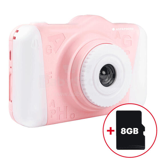 AGFA Realikids Cam 2 Pink + 8GB SD Card