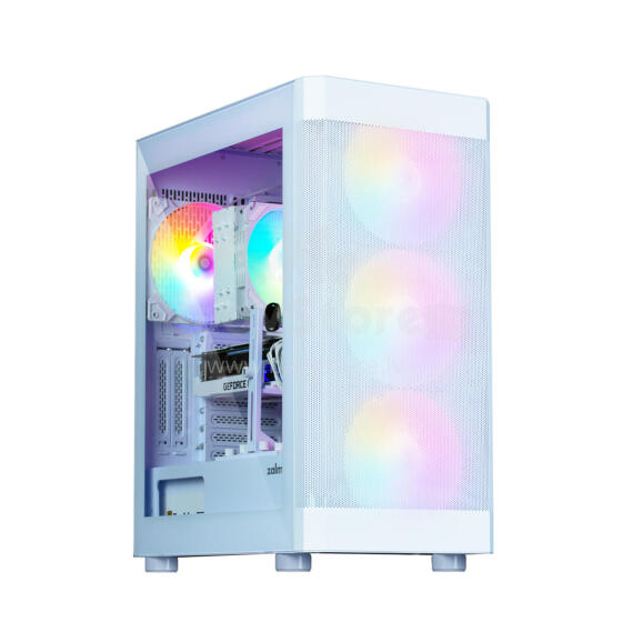 Zalman i4 TG White, fan RGB x4