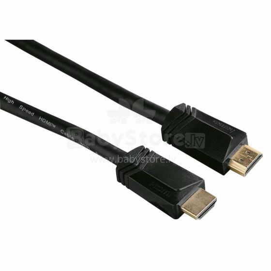 Hama 00122105 High Speed HDMI Cable, plug - plug Ethernet gold-plated 3m