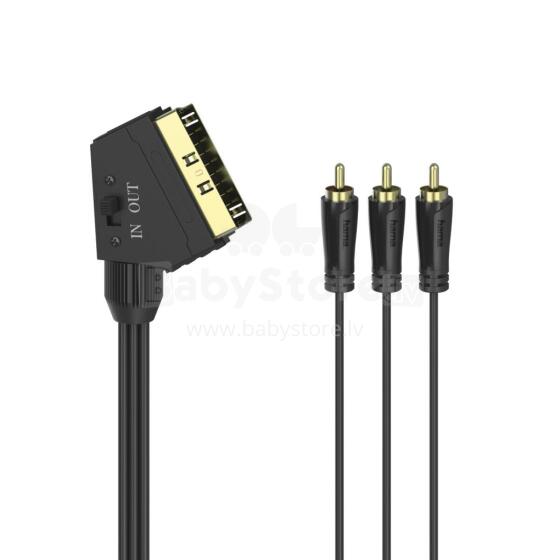 Hama 00205156 RCA / SCART AV Cable [3x RCA plug (phono)