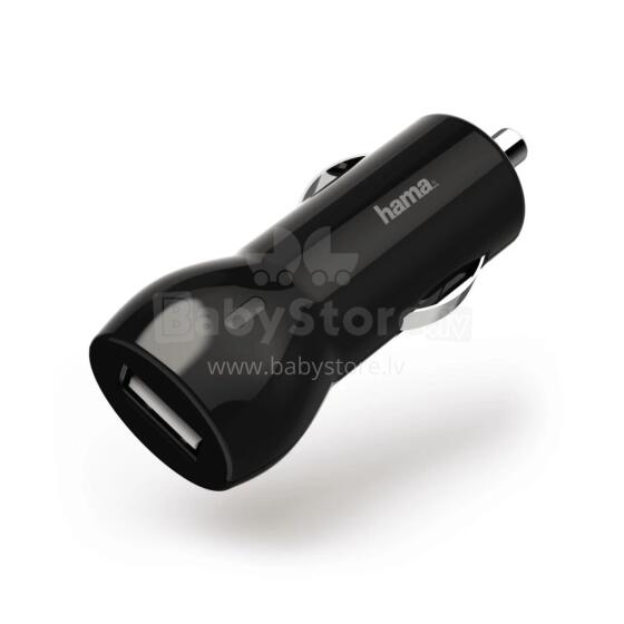 Hama 00183259 Car Charger 2.4A, Black