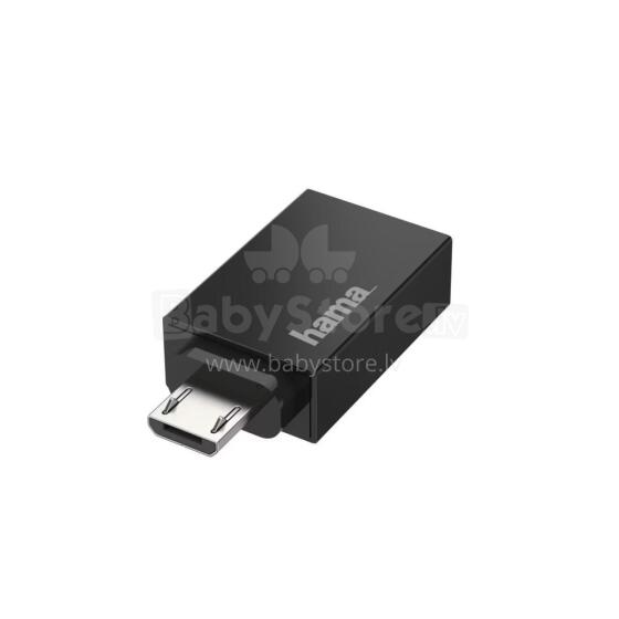 Hama 00200307 USB OTG Adapter, Micro-USB Plug - USB Socket