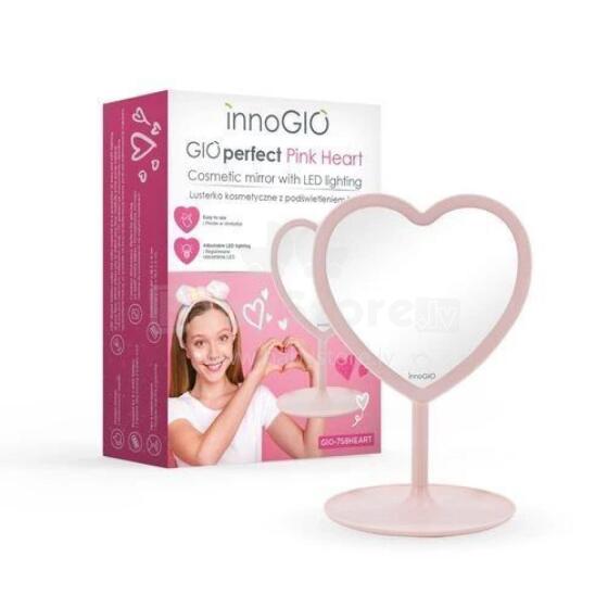 1583 MIRROR HEART PINK GIO-758 HEART