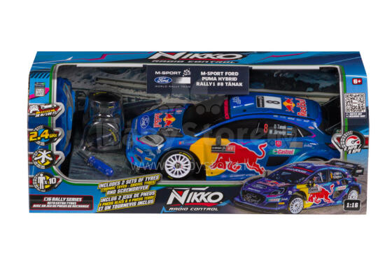 NIKKO Radio control vehicle M-Sport Ford Puma Hybrid 2023, #8 O.Tanak, scale 1:16