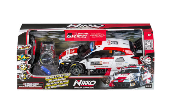 NIKKO R/C Automašīna Toyota Gazoo Racing #69 Rovanpera, mērogs 1:16