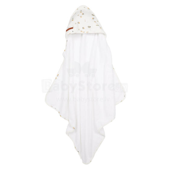 Little Dutch Hooded Towel  Art.TE50621690 Pure Soft  Детское Полотенце после купания с капюшоном 75x75см