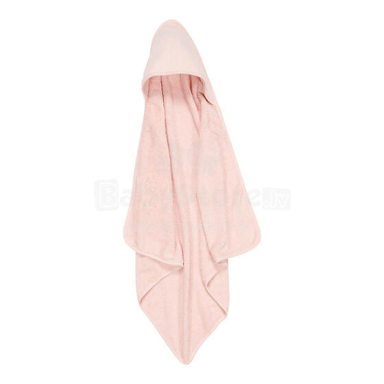 Little Dutch Hooded Towel  Art. TE50652005 Pure Soft Pink  Детское Полотенце после купания с капюшоном 75x75см