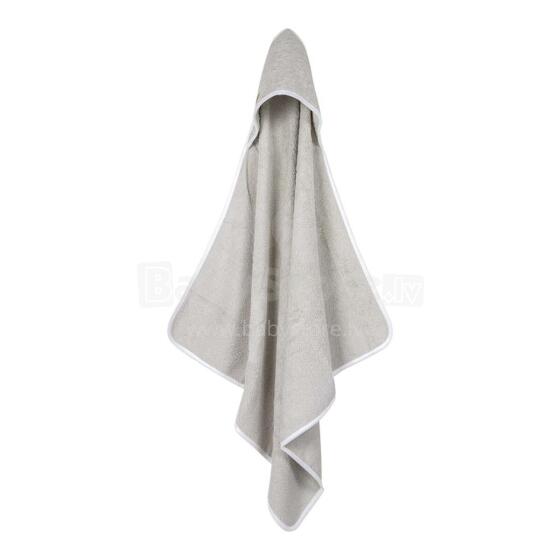 Little Dutch Hooded Towel  Art.TE50630130 Pure Grey  Детское Полотенце после купания с капюшоном 75x75см