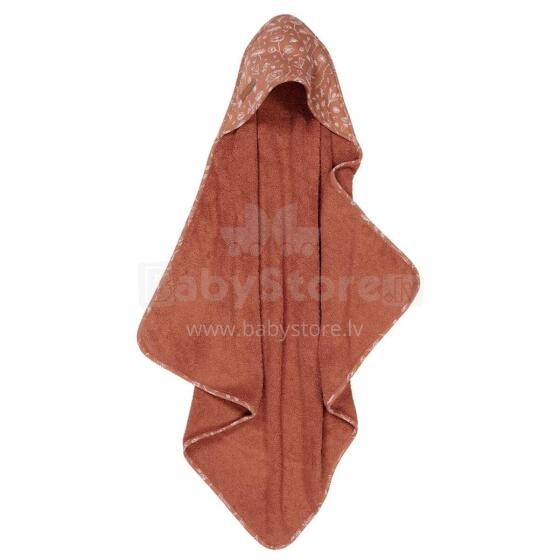 Little Dutch Hooded Towel  Art.TE50621061 Wild Flowers Детское Полотенце после купания с капюшоном 75x75см