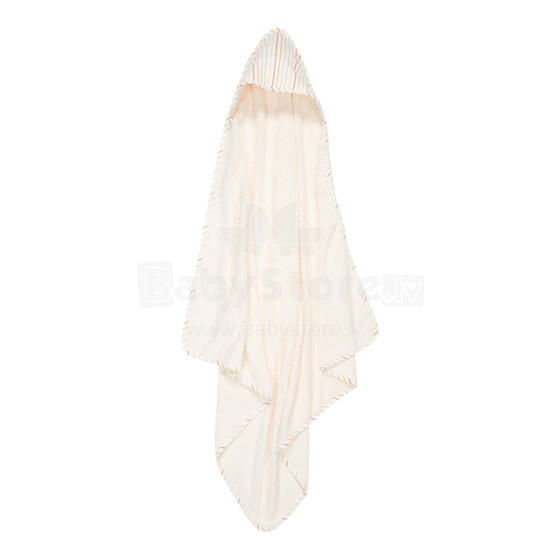 Little Dutch Hooded Towel  Art.TE50902002 Vintage Sunny Stripes Vaikiškas rankšluostis su gobtuvu 100x100 cm