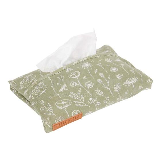 Little Dutch Wipes Cover Art. TE30321011 Flowers Olive