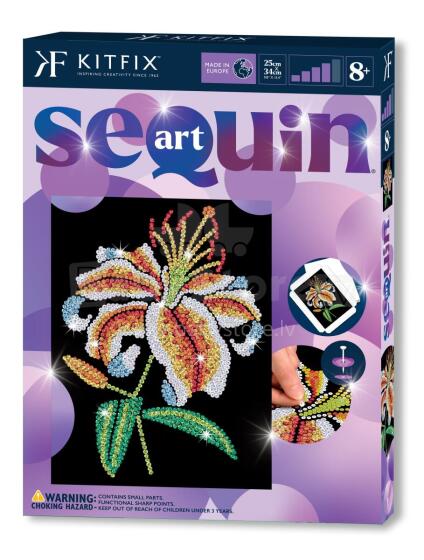 KITFIX DIY set Sequin Art Purple Tiger Lily