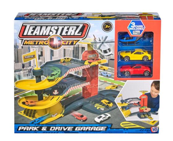 TEAMSTERZ playset Park and Drive + 3 cars