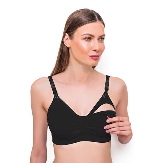 Babyono the bra for nursing mothers B70-75, black 506/01