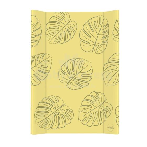 Hard changing mat short (50x70) Comfort  Monstera Mustard