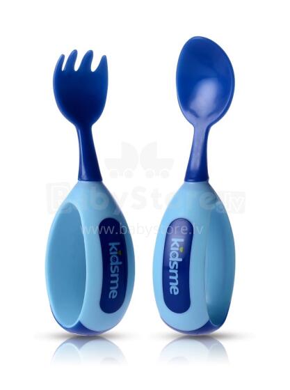 KIDSME toddler spoon & fork set Aquamarine 9853AQ