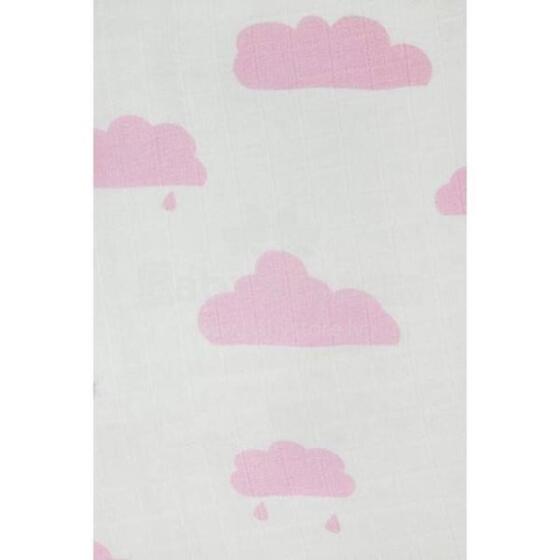 JOLLEIN Hydrophilic face cloth Clouds pink (3pack)