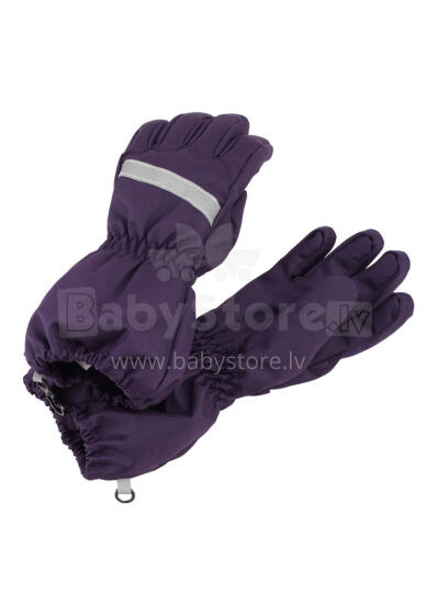 LASSIE Gloves (woven) Rola Dark plum 727718-4950-6