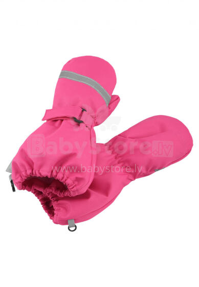 LASSIE Mittens (woven) Rino Pink 727717-4630-3