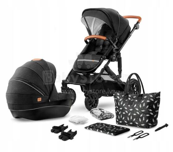 KINDERKRAFT vežimėlis 2in1 PRIME Black