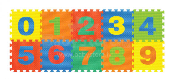 CHIPPY number mats (0-9) 10pcs, 1001U