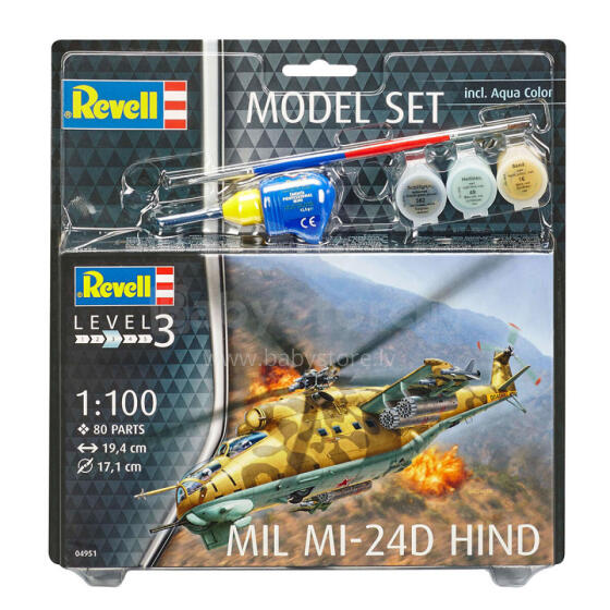 REVELL model kit Model Set Mil Mi-24D Hind, 64951