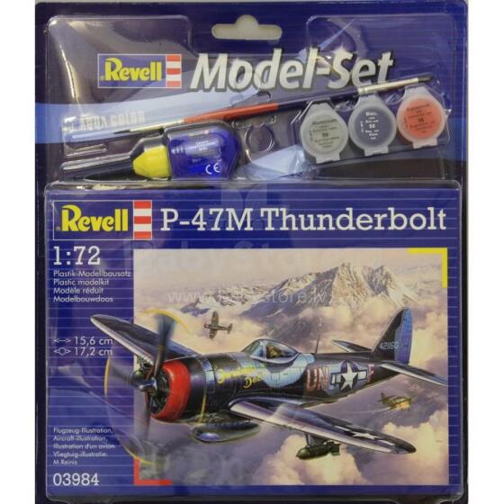 REVELL saliekams modelis lidmašīna P-47 M Thunderbolt, 63984