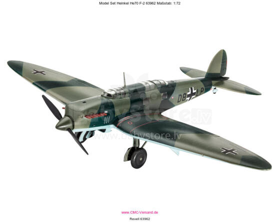 REVELL saliekams modelis lidmašīna Heinkel He70 F-2 1:72, 63962