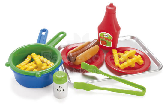 DANTOY hotdog set on tray, 4660