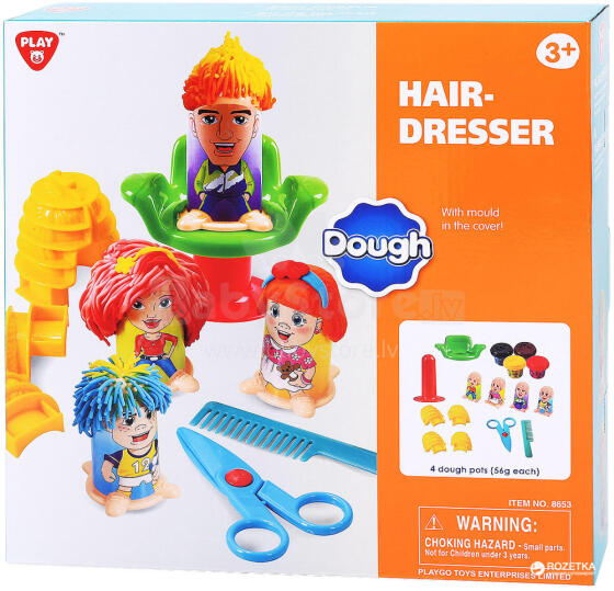 PLAYGO DOUGH komplekts HAIRDRESSER, 8653