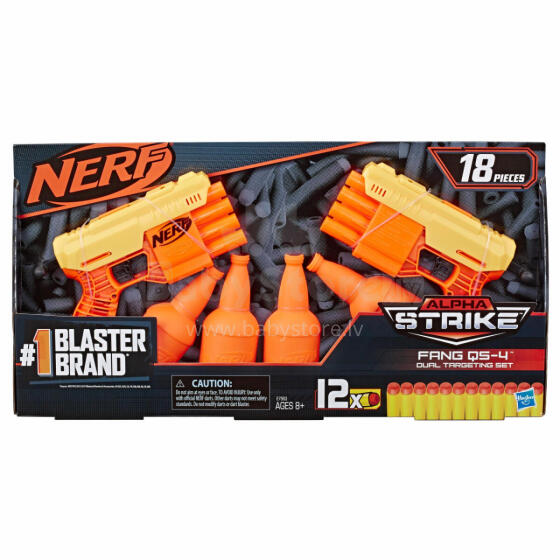 NERF šautuvo rinkinys Alpha Strike Fang Qs 4 Duel, E7563EU4