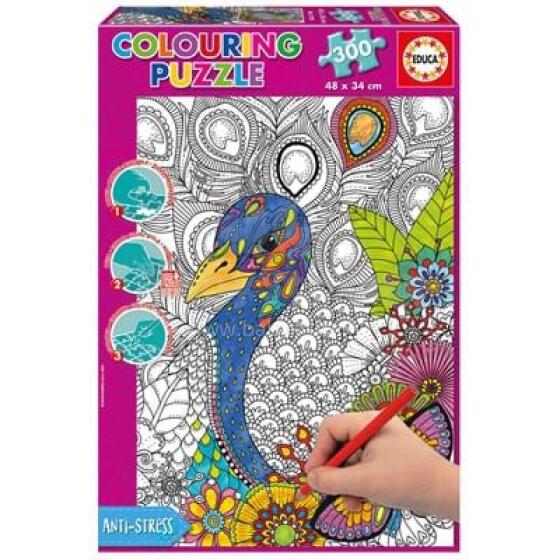 EDUCA colouring puzzle Jungle Safari 300 pcs., 17738