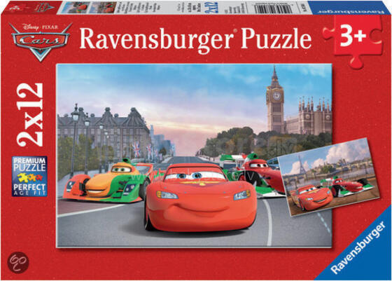 RAVENSBURGER puzzle Lightning McQueen&Friends 2x12d., 075546