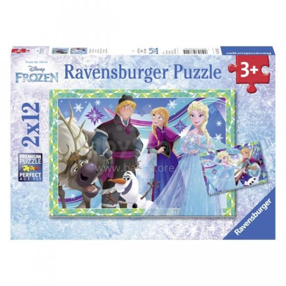 RAVENSBURGER dėlionė Frozen 2x12vnt, 7621