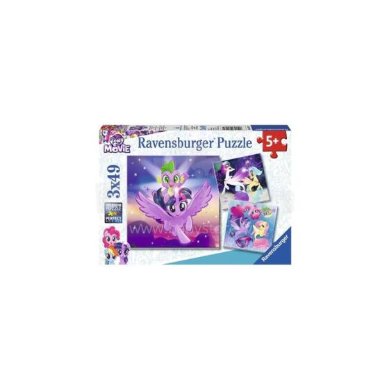 RAVENSBURGER puzzle Ponys 3x49p, 08027