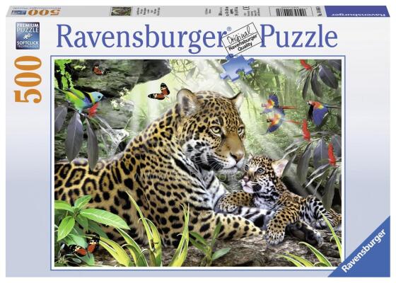 RAVENSBURGER dėlionė Jaguar Offspring 500vnt, 14486