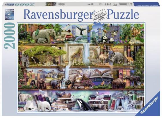 RAVENSBURGER dėlionė Wild Kinedom Shelves 2000vnt, 16652