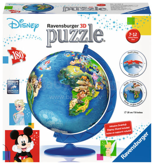 RAVENSBURGER puzzle Disney Globe 180p, 12343