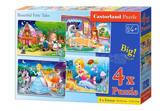 CASTORLAND puzzle Beautiful Fairy Tales, 4w1  B-041008